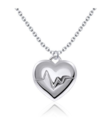 Heart Shaped Silver Necklaces SPE-5065